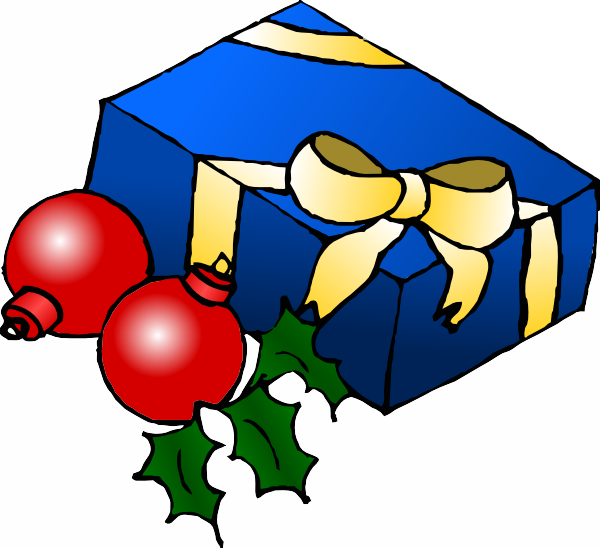 600x548 Christmas Present Clip Art