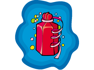 320x240 Christmas Present Clipart Gift, Clown, Gifts Clipart