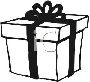 300x275 Christmas Present Clipart Black And White Clipart Panda