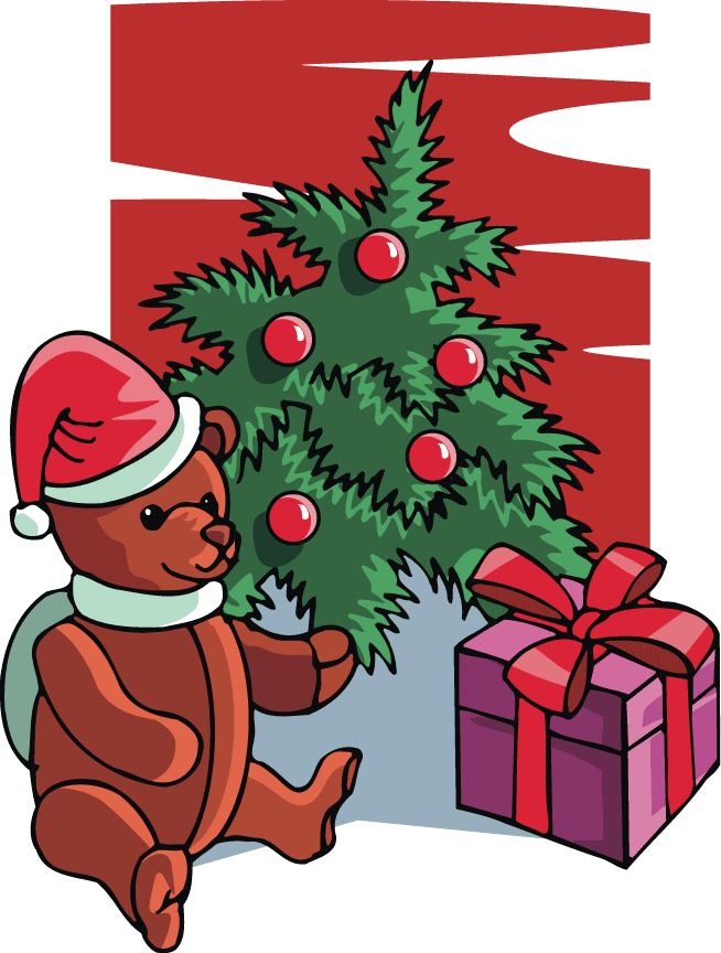 654x864 Presents Under A Christmas Tree Clip Art