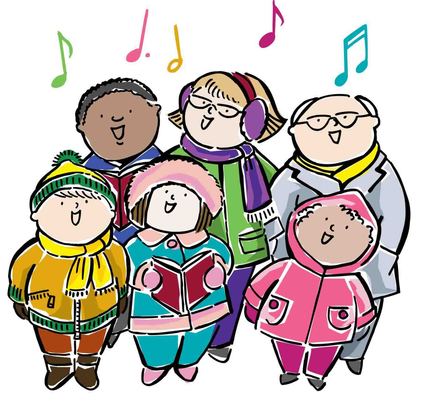 1345x1263 Senior Christmas Carolers Clipart Cheminee.website