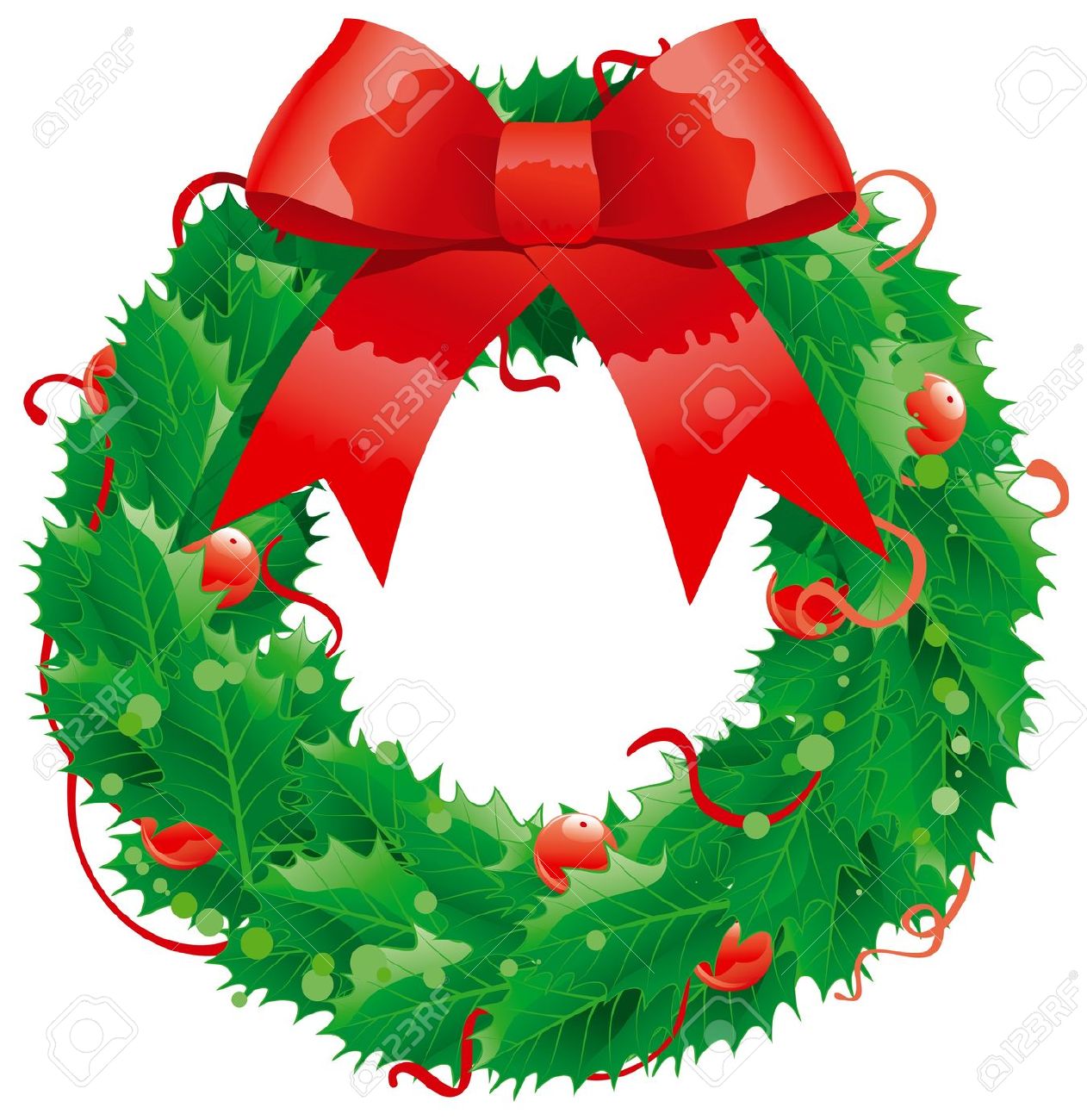 1262x1300 Holly Wreath Christmas Wreath Clip Art Merry Christmas Amp Happy