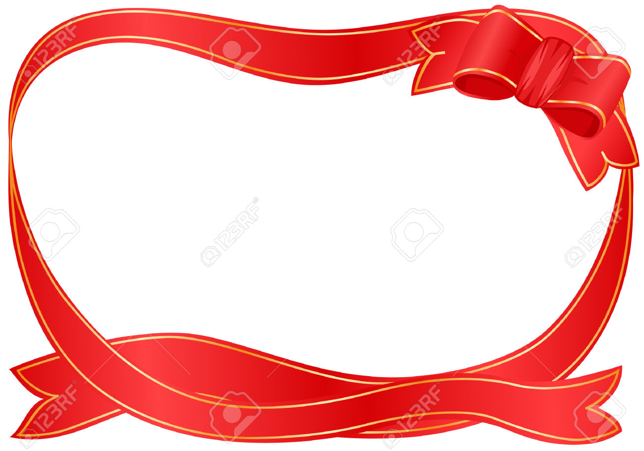 1300x910 Frame Christmas Ribbon Border Merry Christmas Amp Happy New Year Arts