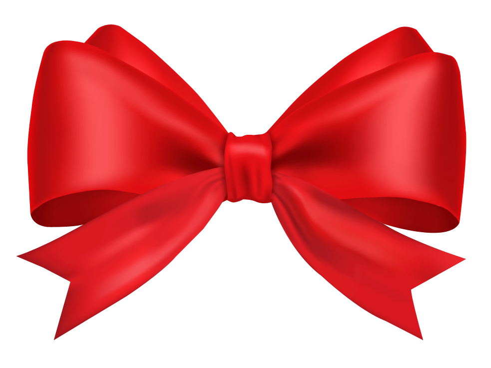983x737 Red Bow Ribbon Png Transparent Image