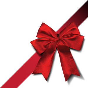 300x300 Christmas Red Ribbon Clipart