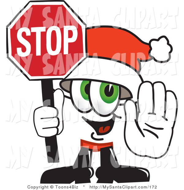 600x620 Christmas Clip Art Of A Green Eyed Santa Claus Mascot Cartoon