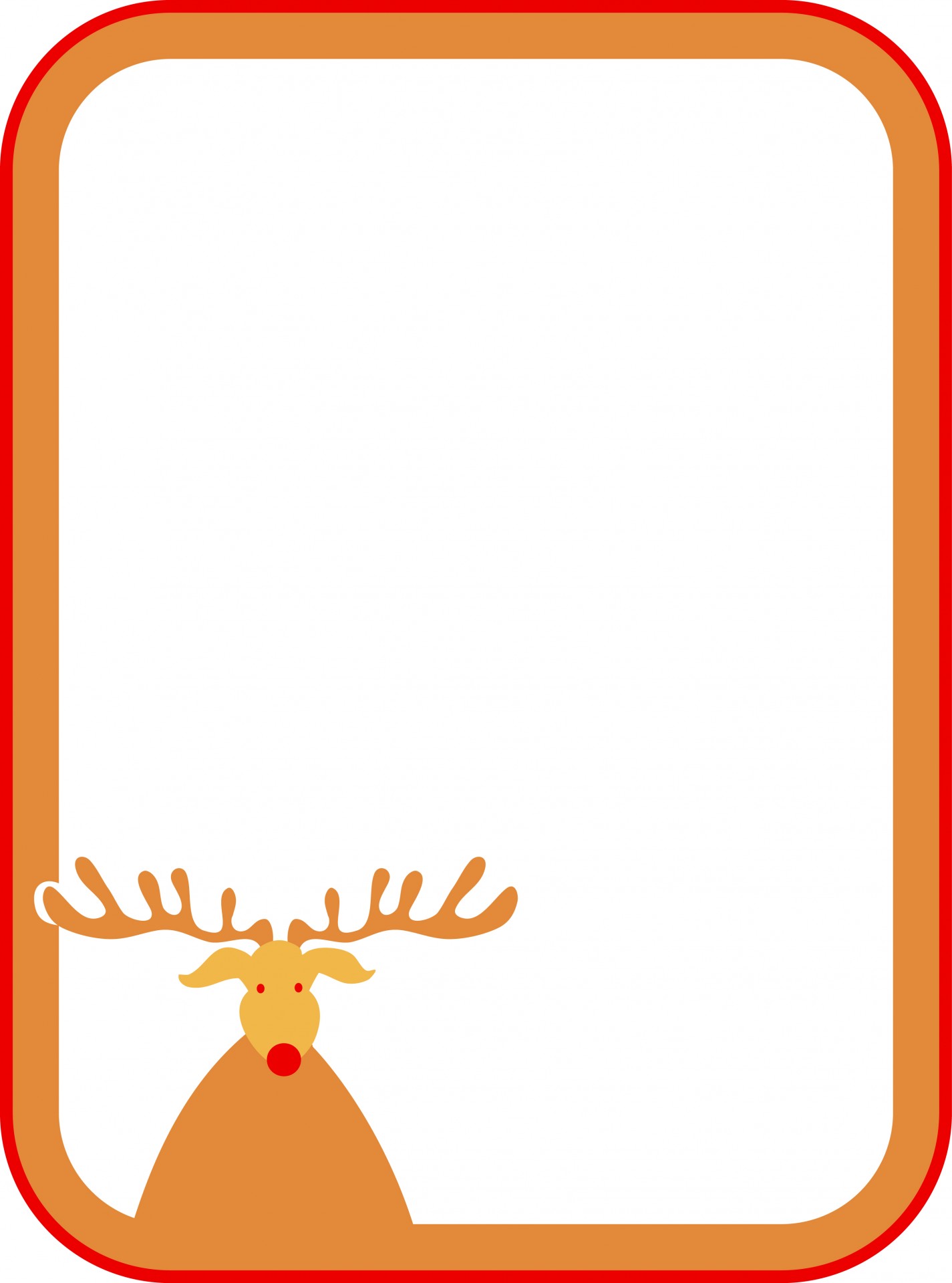 1425x1920 Rudolf Christmas Sign Free Stock Photo