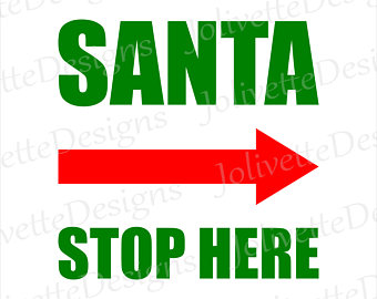 340x270 Santa Stop Sign Svg Etsy