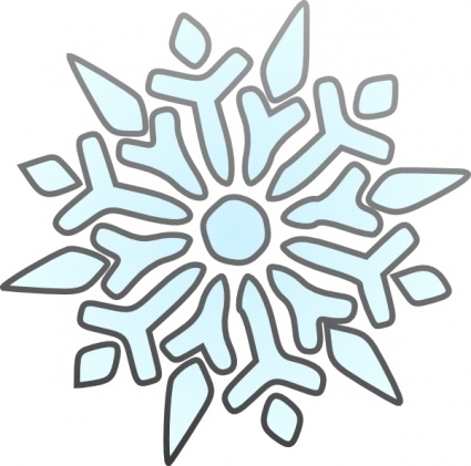425x421 Christmas Snowflakes Clipart