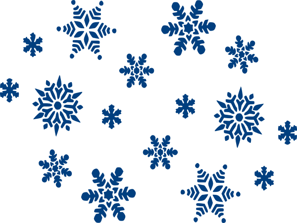 600x451 Falling Snowflakes Clipart