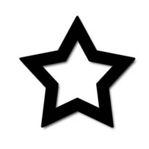 300x300 Christmas Star Clip Art Black And White Free