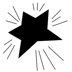 236x236 Stars Clipart Silhouette