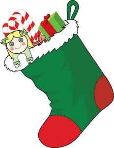 232x300 Free Stocking Clipart Image
