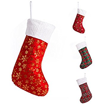 350x350 Felt Christmas Stocking Party Accessory (1 Count) (1