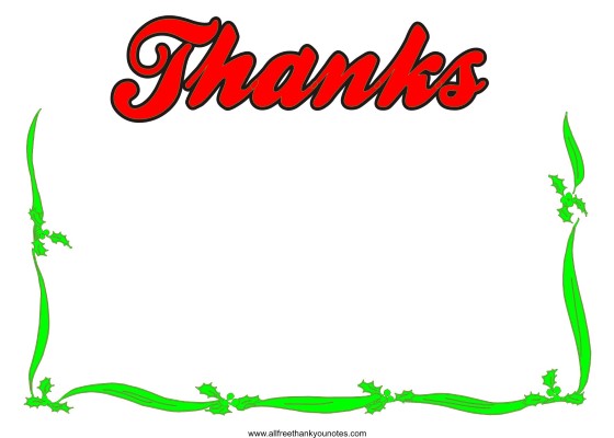 Christmas Thank You Image