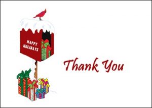 300x214 Thank You Cards For Christmas Gifts Special Day Celebrations