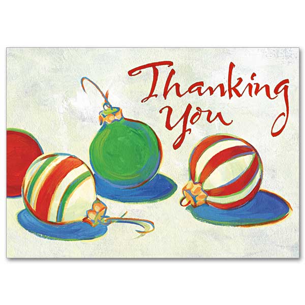 600x600 Thanking You Christmas Thank You Notes
