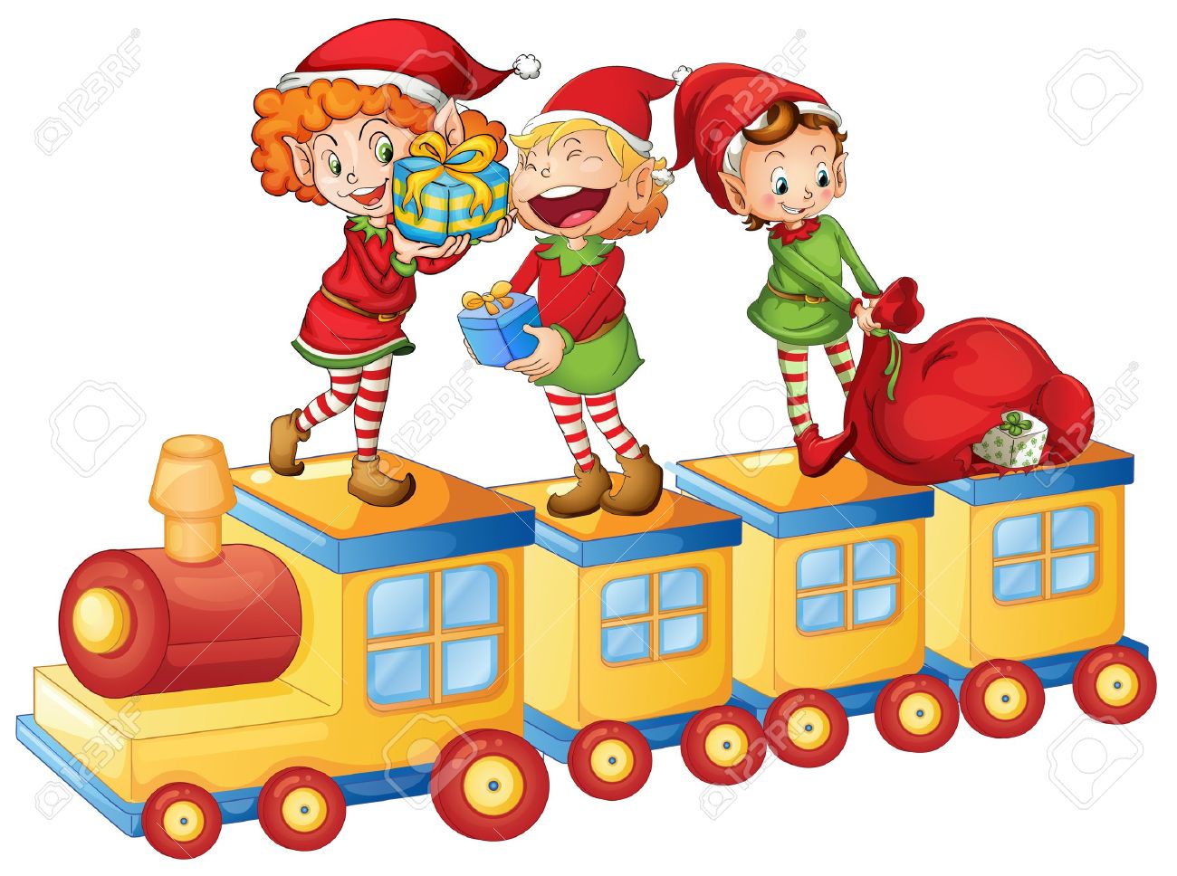 Christmas Train Clipart | Free download on ClipArtMag