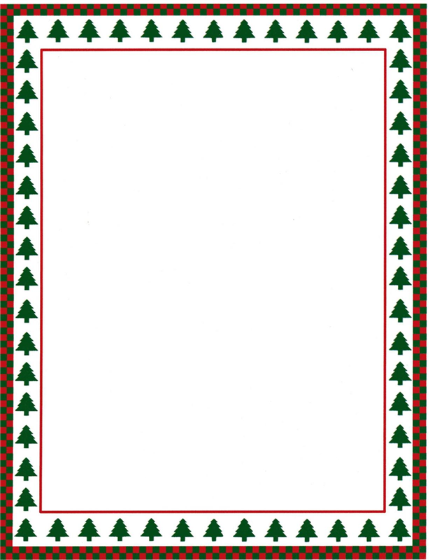 Christmas Tree Border Free download on ClipArtMag