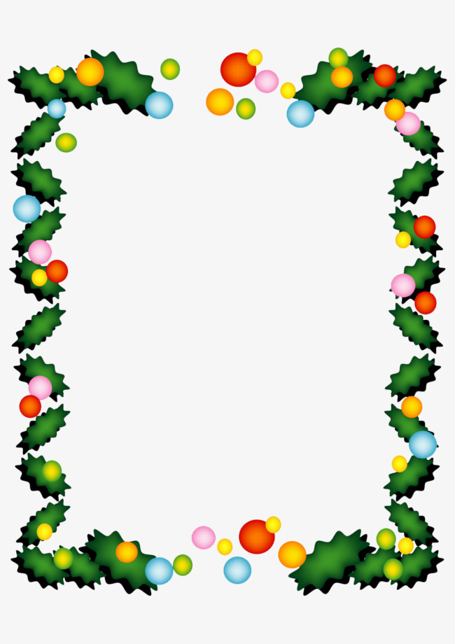 650x920 Christmas Border, Christmas Tree, Ball, Rectangle Png Image