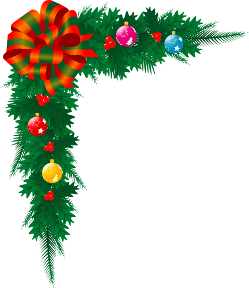 500x578 Free Christmas Tree Border Clipart