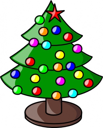 342x425 Light Clipart Christmas Tree