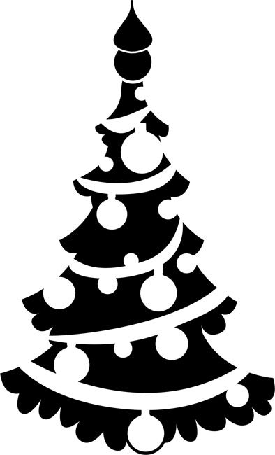 394x650 Christmas Tree Christmas Silhouettes Clip Art Merry Christmas