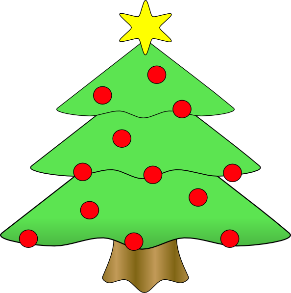 594x597 Christmas Tree Clip Art