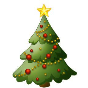 288x288 Christian Christmas Tree Clip Art