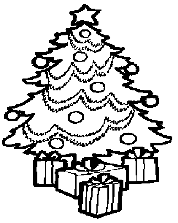 600x750 Christmas Tree Coloring Pages
