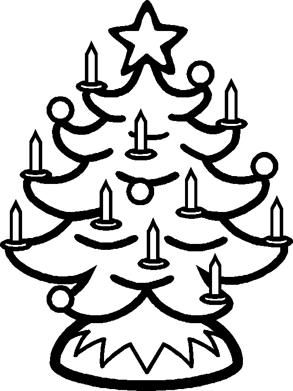 597x795 Christmas Tree Coloring Pages