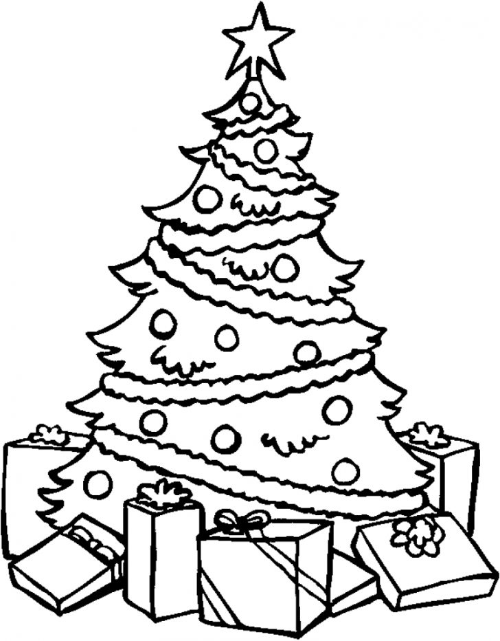 Christmas Tree Coloring Page | Free download on ClipArtMag