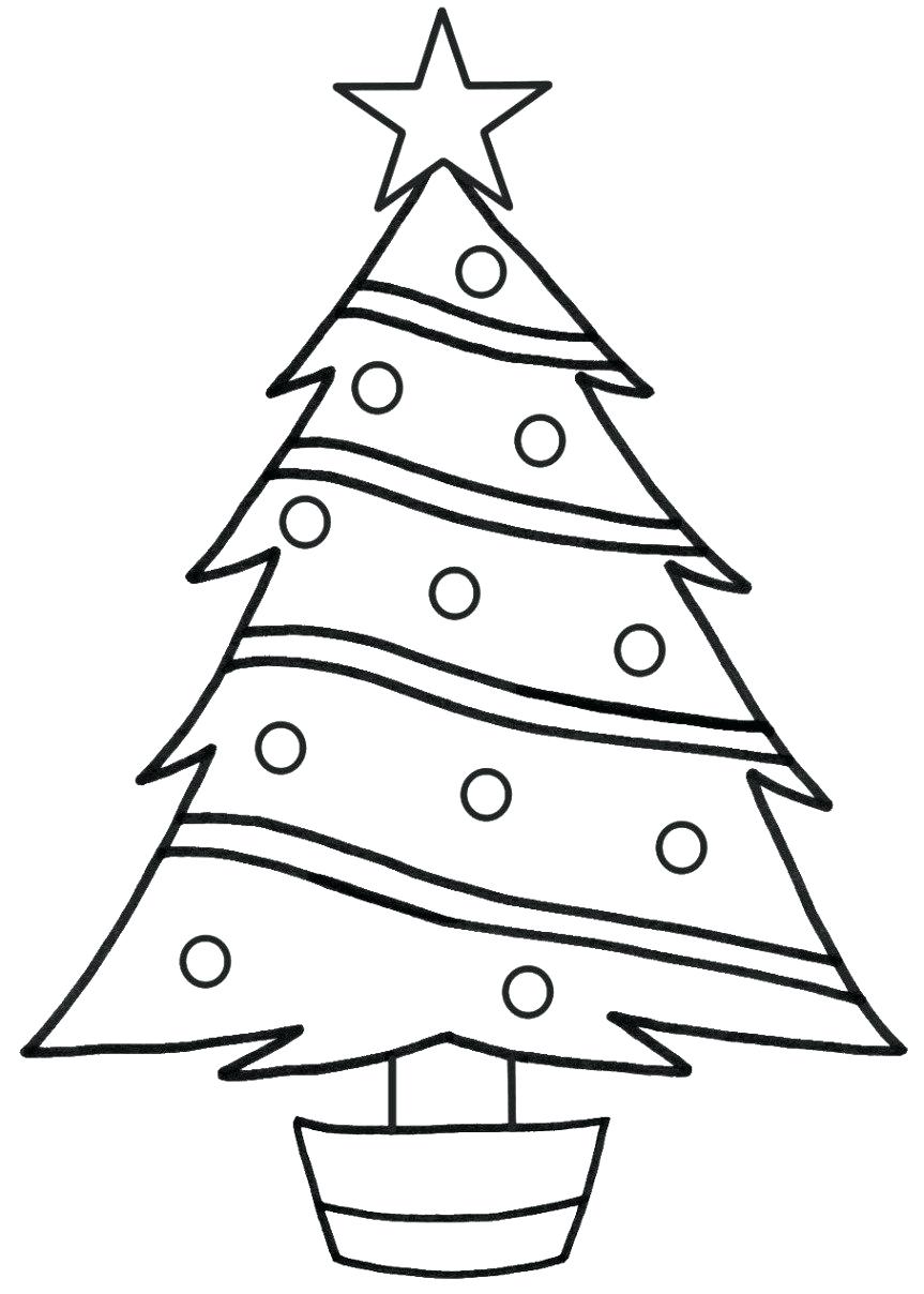 Christmas Tree Coloring Page Free Download On ClipArtMag