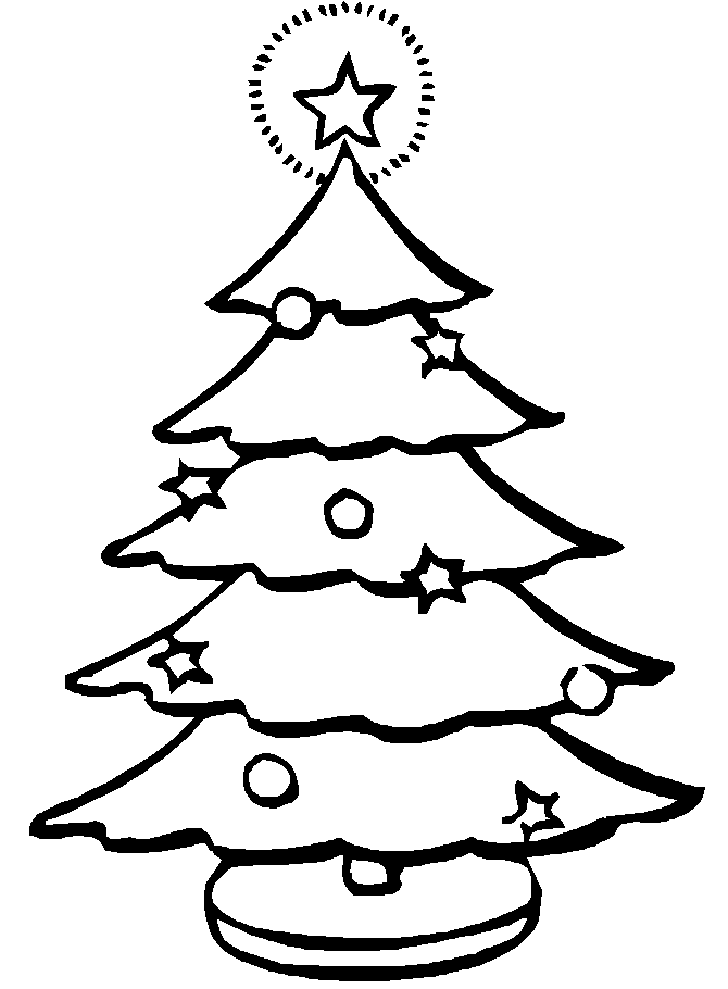 728x989 Movie Adaptations 15 Christmas Tree Coloring Pages For Kids