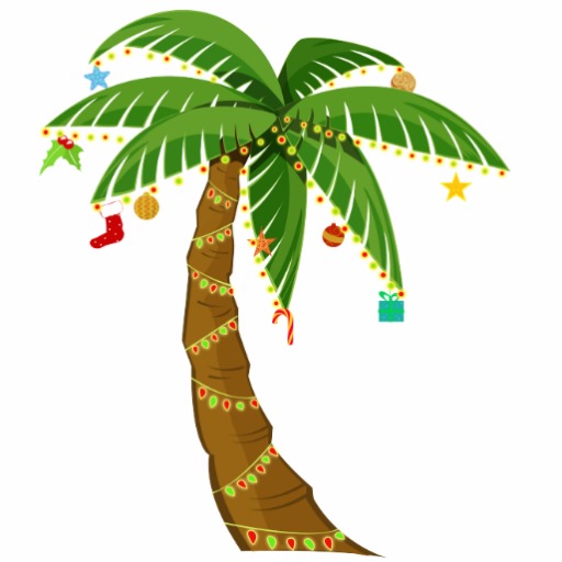 512x512 Palm Tree Christmas Tree Palm Tree With Christmas Lights Clipart