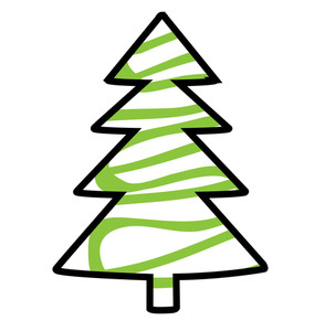 294x300 Christmas Tree Drawing Royalty Free Stock Image