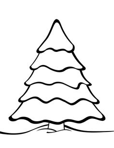236x305 Christmas Tree Pictures To Print Draw And Color For Adults Merry