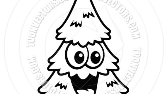 570x320 Simple Christmas Drawings Christmas Tree Line Drawing Clipartsco