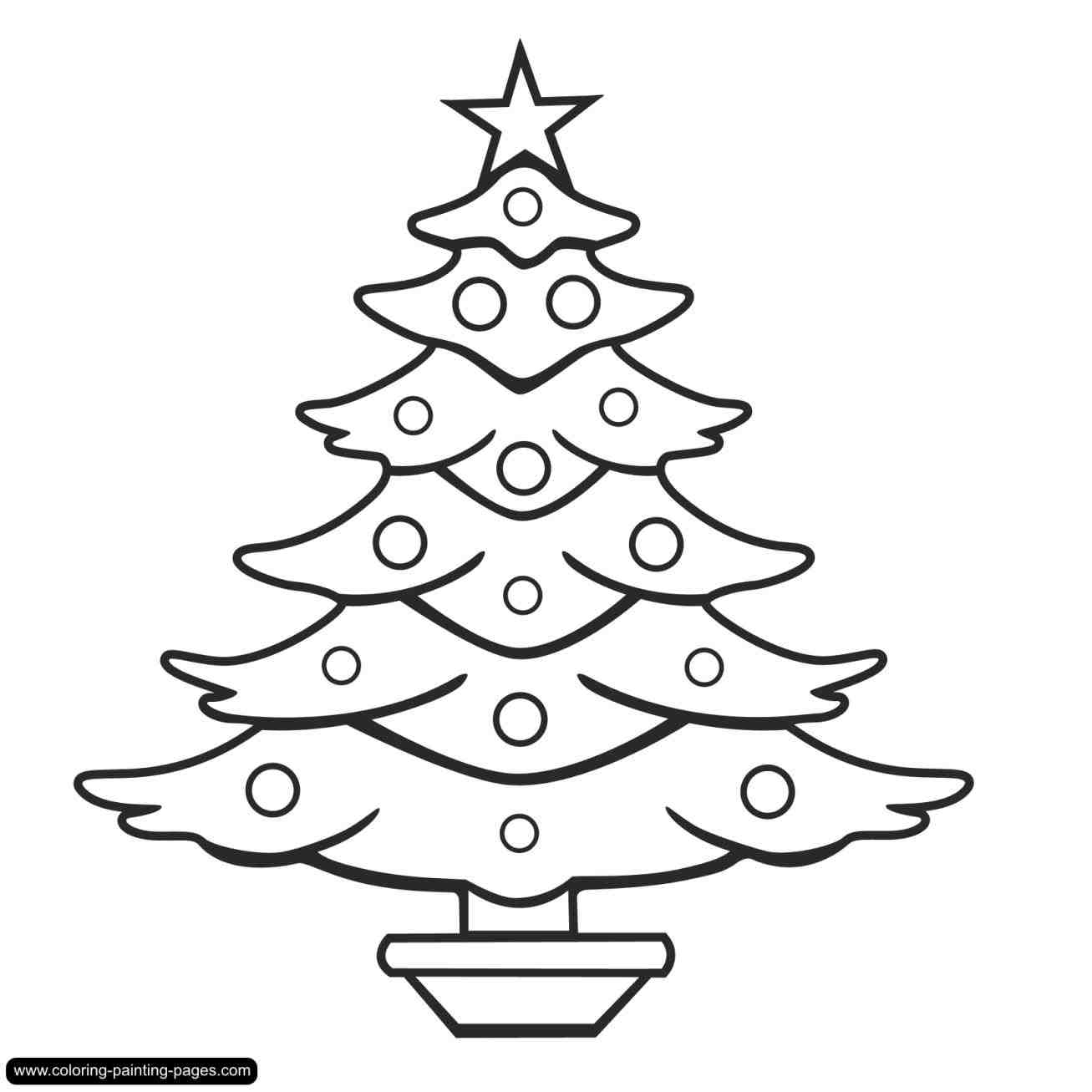 1307x1307 Simple Christmas Tree Drawings Cheminee.website