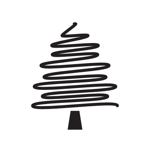 512x512 Line Drawing Christmas Tree Icon Free Icons Download