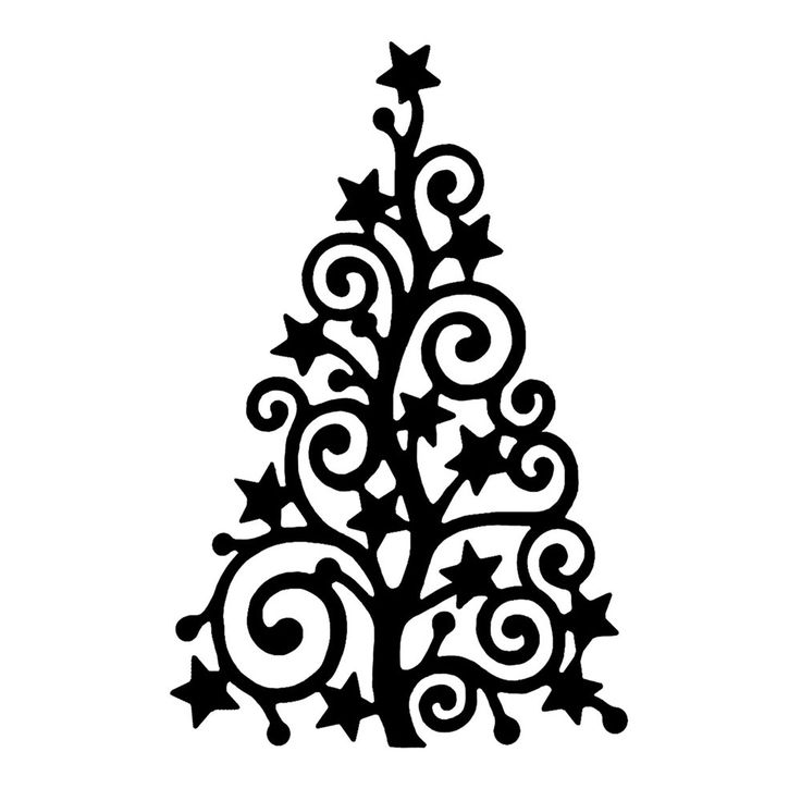 736x736 Christmas Tree Drawing