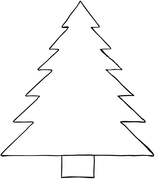 520x601 Fun With Firsties Christmas Tree Template, Christmas Tree And Craft
