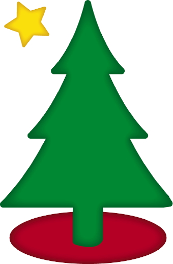 340x518 Christmas Tree With Star Clip Art