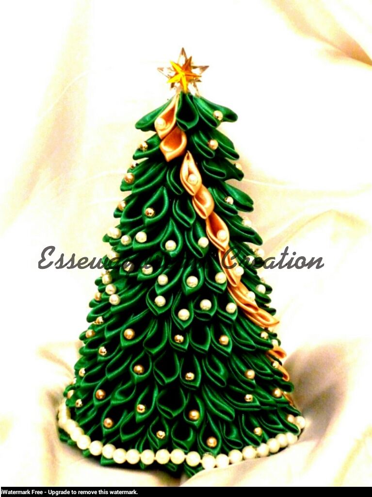 767x1024 Kanzashi Christmas Tree By On @