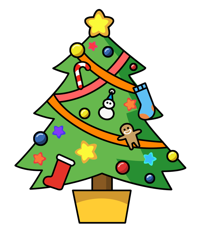 768x887 Christmas Tree With Presents Clip Art Find Craft Ideas