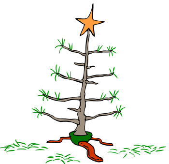 350x339 Clip Art Charlie Brown Christmas Tree Free 4