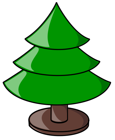 401x490 Free Christmas Tree Clipart