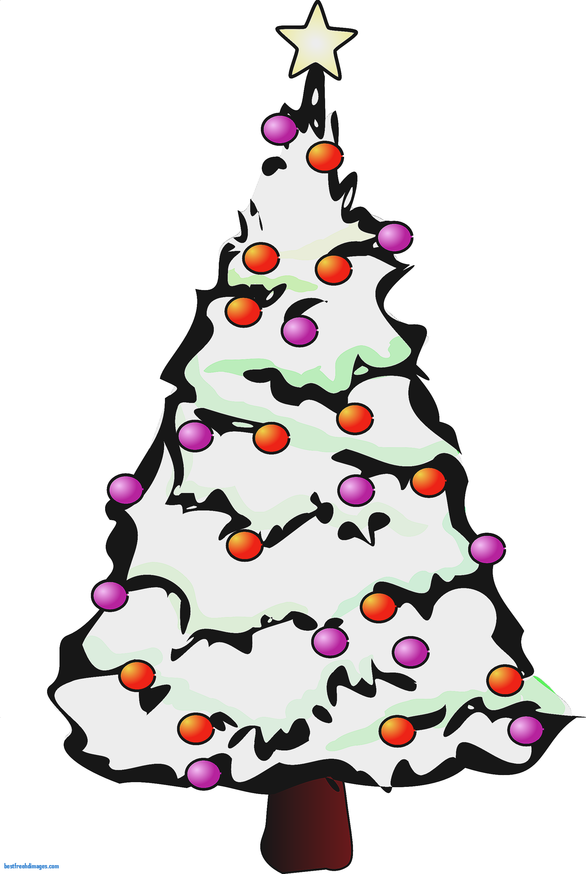 1979x2950 Lovely Christmas Tree Clip Art Black And White Hand Drawn Take