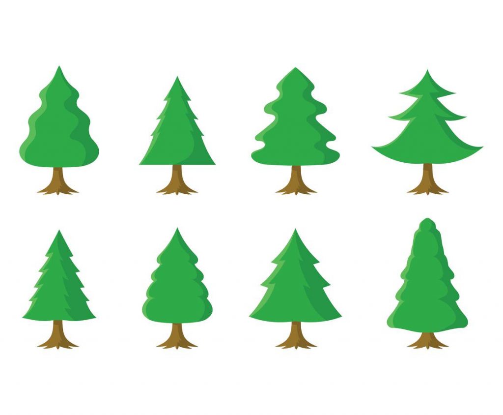 1024x844 Christmas ~ Free Cartoon Christmas Tree Vector Christmas Cartoon