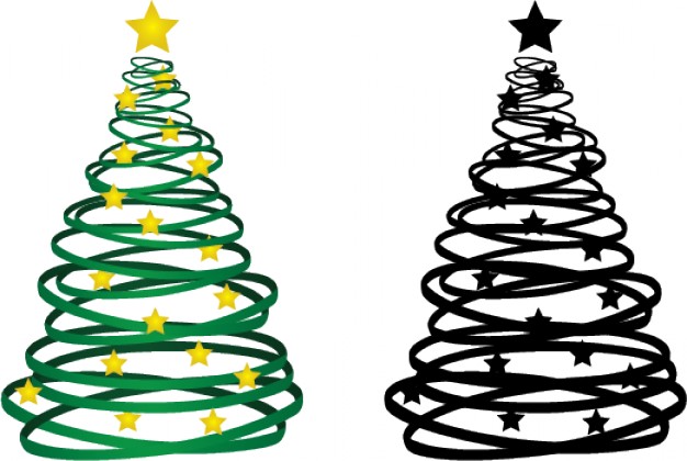 626x420 Free Clipart Christmas Ribbon Tree